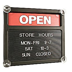 Tabbee Brand Double Sided OpenClosed Message Board 13 18 x 15 18