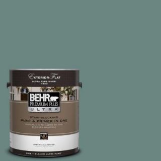 BEHR Premium Plus Ultra 1 gal. #480F 5 Marsh Creek Flat Exterior Paint 485301