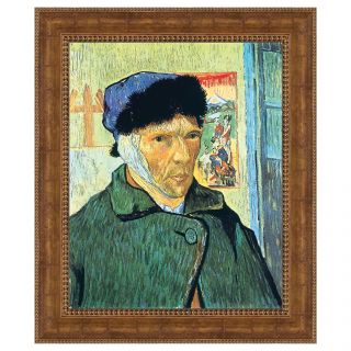 Design Toscano Self Portrait with Bandaged Ear, 1889 Framed Original