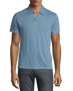 John Varvatos Star USA Short Sleeve Polo Shirt, Water