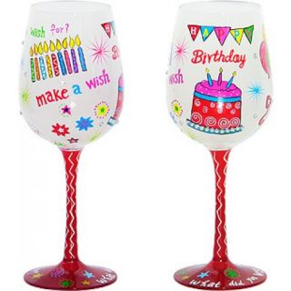 Make A Wish Bottoms Up Wine Glass