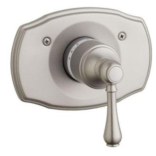 GROHE Geneva 1 Handle Thermostatic Valve Trim Kit with Lever Handle in Brushed Nickel (Valve Not Included) 19616EN0