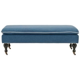 Safavieh Hampton Pillow Top Bench in Blue HUD8239C