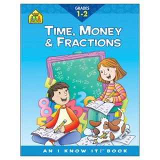 Curriculum Workbooks 32 Pages Time, Money, Fractions Grades 1 2