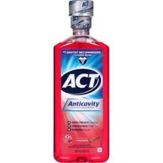 ACT Cinnamon Anticavity Fluoride Mouthwash, 18 fl oz