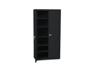 HON SC1872P Assembled Storage Cabinet, 36w x 18 1/4d x 71 3/4h, Black