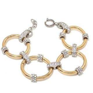 Emma Skye Jewelry Designs Oval Link 2 Tone 8" Bracelet   7965972