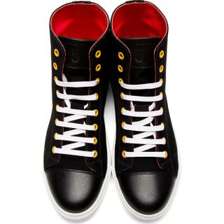 Marc Jacobs Black Canvas High Top Sneakers