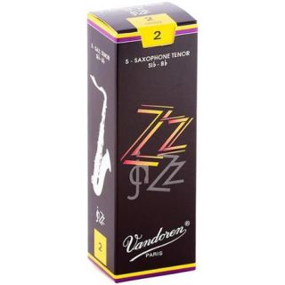 Vandoren ZZ Tenor Saxophone Reeds, Strength 2, Box of 5