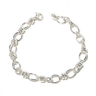 Sevilla Silver™ Oval and Round Link 18" Chain Necklace   7885654