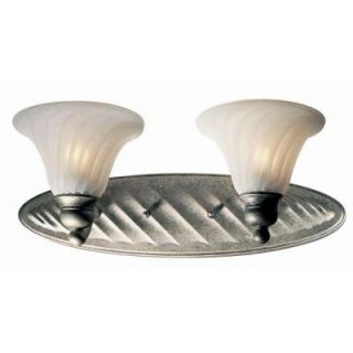Illumine 2 Light Pewter Bath Vanity Light with Scavo Glass CLI LS420255