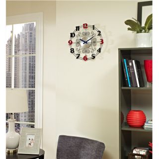 Decorative Metal Wire Wall Clock   15466535   Shopping