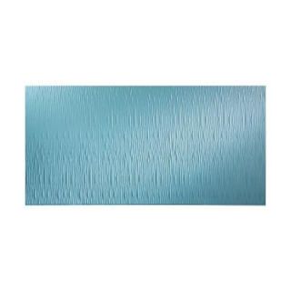 Fasade Waves Vertical 96 in. x 48 in. Decorative Wall Panel in Thistle S74 37