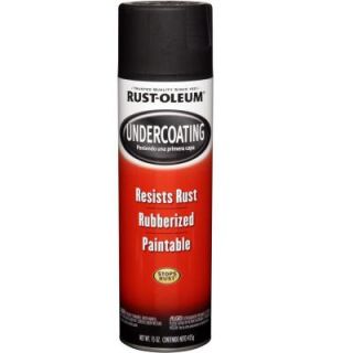 Rust Oleum Automotive 15 oz. Rubberized Undercoating Black Spray Paint (Case of 6) 248657