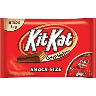 Kit Kat Snack Size Wafer Bars Jumbo Bag, 20.1 oz.