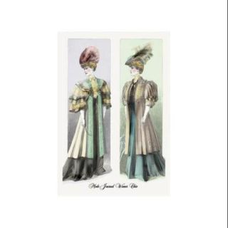 Mode Journal Wiener Chic Refined Looks of 1906 Print (Canvas Giclee 12x18)