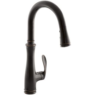 KOHLER Bellera Oil Rubbed Bronze 1 Handle Pull Down Kitchen Faucet