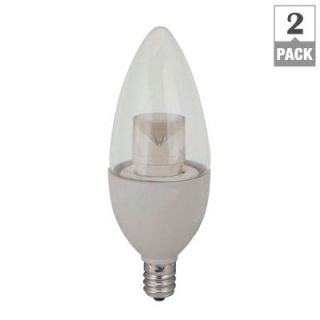 TCP 40W Equivalent Soft White B10 Dimmable LED Light Bulb (2 Pack) RLDCT5W27K2