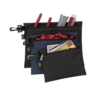 CLC Multipurpose Clip-On Zippered Bags — 3-Pc. Set, Model# 1100  Tool Bags   Belts