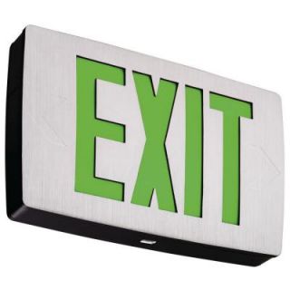 Lithonia Lighting Die Cast Aluminum Green Letter LED Exit Sign DISCONTINUED LQC 1 G EL N