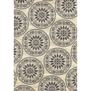 Concord Global Glam Ivory Rectangular Indoor Woven Area Rug (Common 8 x 11; Actual 105 in W x 126 in L x 8.75 ft Dia)
