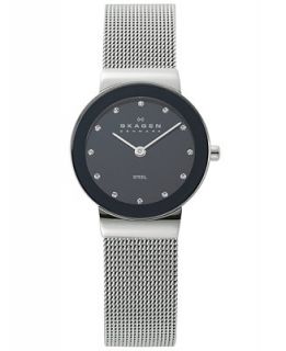 Skagen Watch, Womens Stainless Steel Mesh Bracelet 358SSSBD   Watches