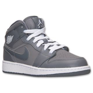 Boys Grade School Air Jordan 1 Mid Basketball Shoes   554725 014