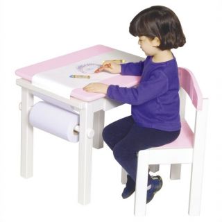 Guidecraft Pink Art Table and Chair Set   G98048