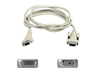 Open Box Belkin F2N025 25 25 ft. HD15 M/F VGA Monitor Extension Cable