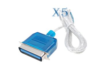 C2G Model 16899 6ft USB to DB25 IEEE 1284 Parallel Printer Adapter Cable