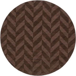 Artistic Weavers Central Park Carrie Chocolate 9 ft. 9 in. x 9 ft. 9 in. Round Indoor Area Rug AWHP4030 99RD