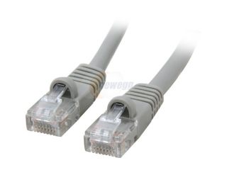 Coboc CY CAT5E 05 GY 5ft.24AWG Snagless Cat 5e Gray Color 350MHz UTP Ethernet Stranded Copper Patch cord /Molded Network lan Cable