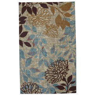 Mohawk Home Bella Garden Ivory Rectangular Outdoor Tufted Area Rug (Common 5 x 8; Actual 60 in W x 96 in L x 0.5 ft Dia)