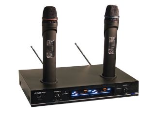 PYLE AUDIO PDWM3000 Dual VHF Rechargeable Wireless Microphone System