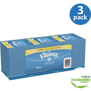 Kleenex Cool Touch Tissues, 50 count, (Pack of 3)