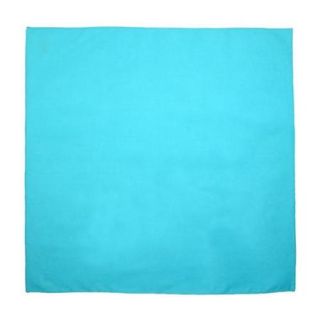 CTM&#174; Cotton Solid Color Bandanas (Pack of 5 of Same Color), Turquoise