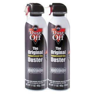 Compressed Gas Duster   17 oz Cans   2/Pack