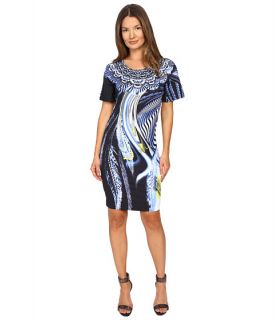 Just Cavalli Leo Hurricane Bodycon Jersey Dress Denim