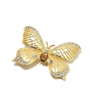 Roberto by RFM "Farfalla Doralla" Goldtone Butterfly Pin/Pendant   7678140