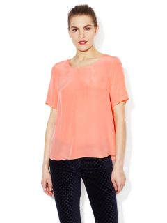 Silk Scoopneck Tee by Zoe & Sam