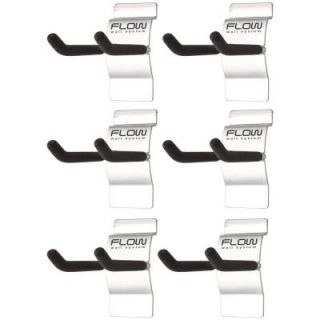 Flow Wall 4 in. Hook Silver (6 Pack) FSH 041 6