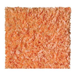 Filament Design Shaggy Raggy Tangerine 4 ft. x 4 ft. Square Indoor Area Rug 02218R