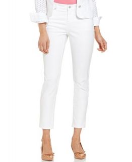 Charter Club Petite Skinny Ankle Jeans, Bright White Wash   Jeans