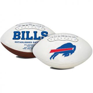 Officially Licensed NFL Full Sized White Panel Football with Autograph Pen by R   7600952