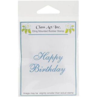 Class Act Cling Mounted Rubber Stamp, 2.75" x 3.75"