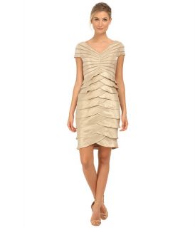 Adrianna Papell Cap Sleeve Shimmer Cocktail Dress
