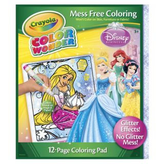 Crayola Color Wonder Disney Princess Glitter Paper and Markers Multi Colored