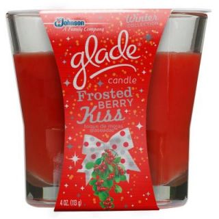 Glade Winter Collection 4 oz. Frosted Berry Kiss Holiday Scented Candle 647406