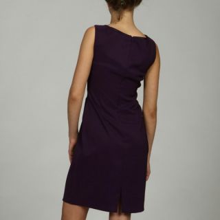 Connected Apparel Womens Eggplant Solid Dress  ™ Shopping