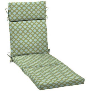 Hampton Bay Mitten Lattice Outdoor Chaise Lounge Cushion AD17853B D9D1